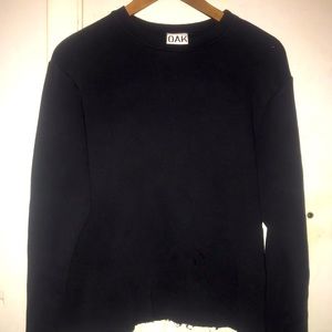 OAK Black CROPPED Sweatshirt